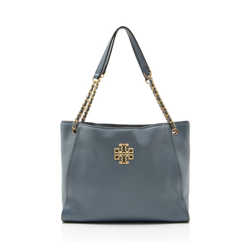 Tory Burch Leather Britten Small Slouchy Tote